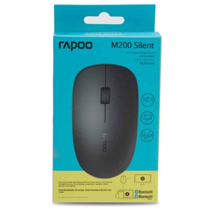 RAPOO M200 Silent Multi-mode Wireless Silent Optical Mouse - Side View