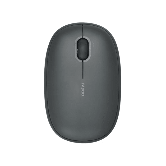 RAPOO M650 Bluetooth Multi-Device Silent Mouse, Dual Mode Bluetooth + 2.4G Wireless Mouse, 9 Months Battery Life, Switch up to 3 Devices, 2-Year Warranty - Dark Grey
