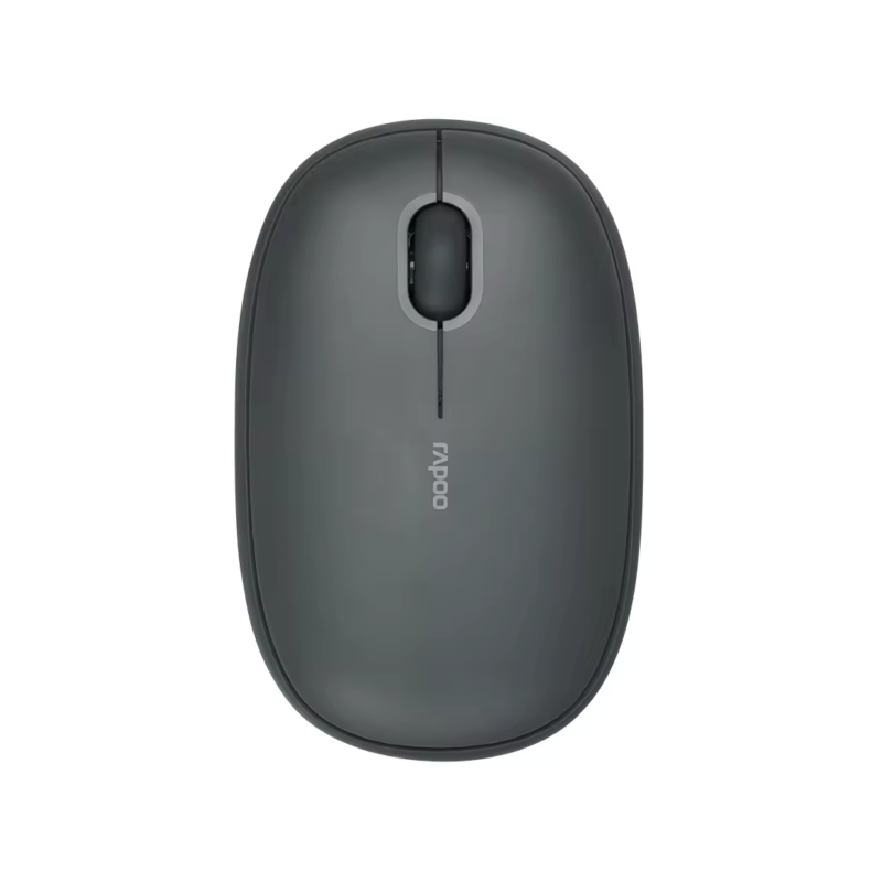 RAPOO M650 Bluetooth Multi-Device Silent Mouse, Dual Mode Bluetooth + 2.4G Wireless Mouse, 9 Months Battery Life, Switch up to 3 Devices, 2-Year Warranty - Dark Grey