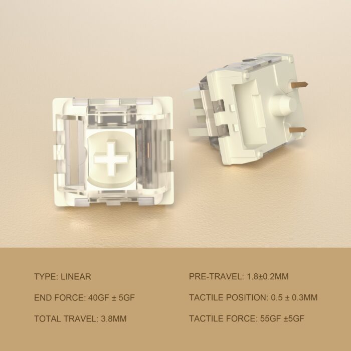 110PCS X MageGee Ivory White Switches - Package Contents