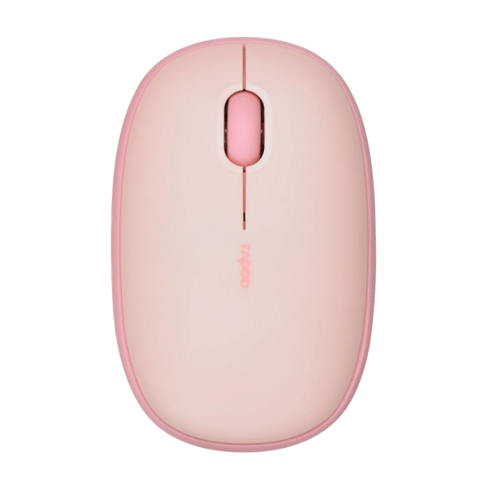 RAPOO M650 Bluetooth Multi-Device Silent Mouse, Dual Mode Bluetooth + 2.4G Wireless Mouse, 9 Months Battery Life, Switch up to 3 Devices, 2-Year Warranty - PINK