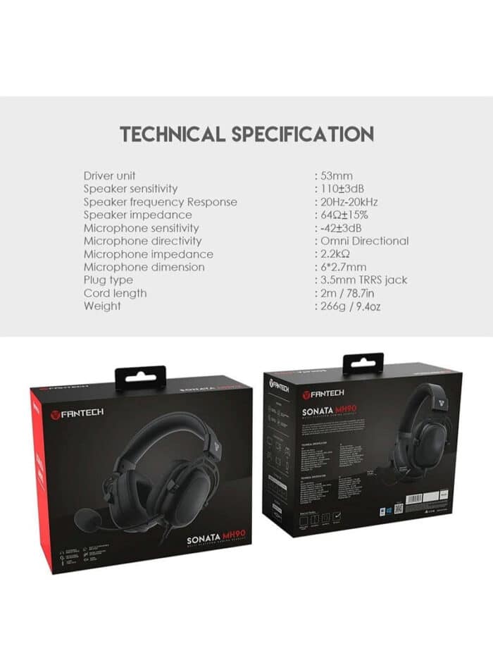 FANTECH SONATA MH90 MULTI PLATFORM GAMING HEADSET - In Use