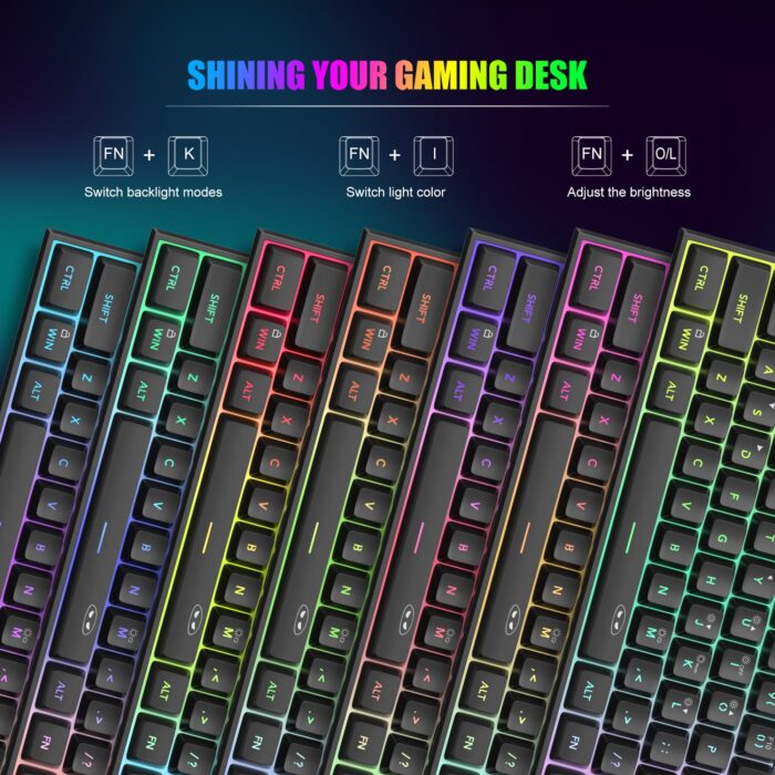 MageGee TS91 Wired Membrane Keyboard (black) - Detail View