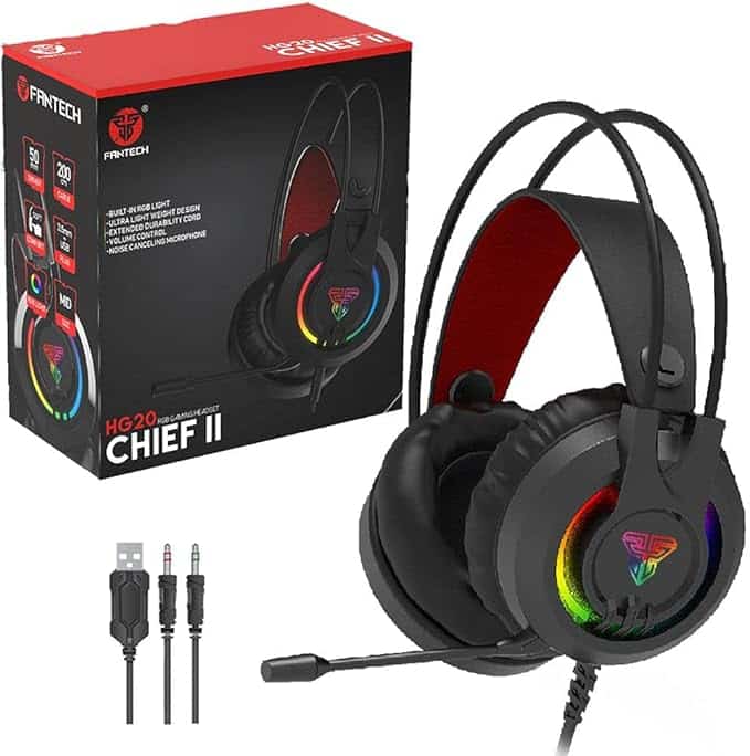 FANTECH HG20 Chief II RGB Gaming Headset Black