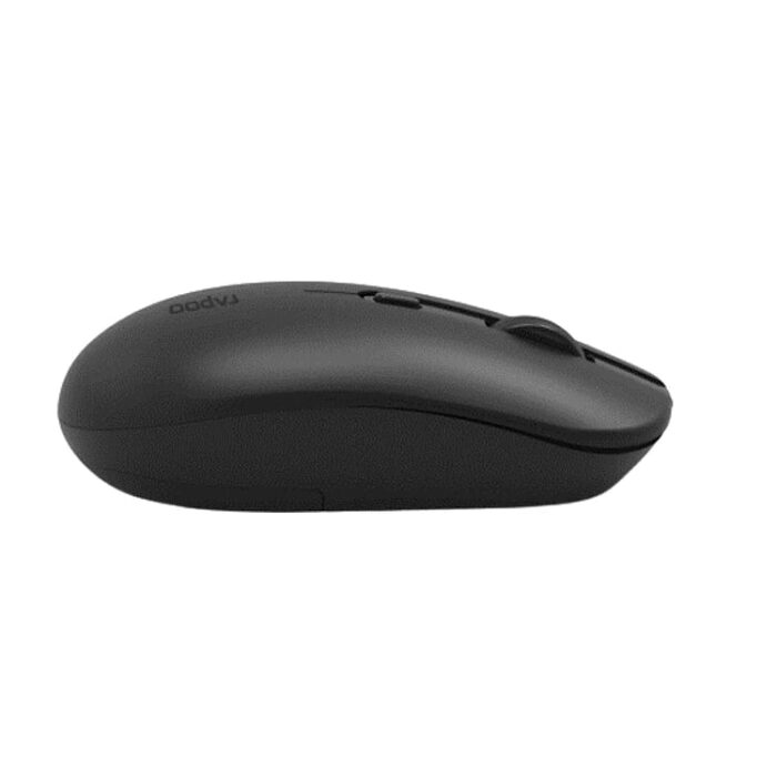 Rapoo B30 Silent Wireless Mouse - Black - Side View