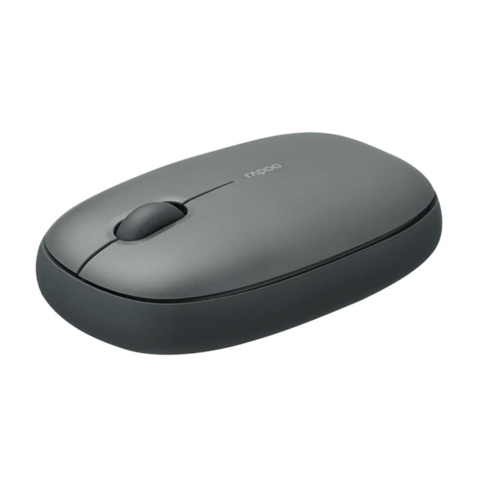 RAPOO M650 Bluetooth Multi-Device Silent Mouse, Dual Mode Bluetooth + 2.4G Wireless Mouse, 9 Months Battery Life, Switch up to 3 Devices, 2-Year Warranty - Dark Grey - Detail View