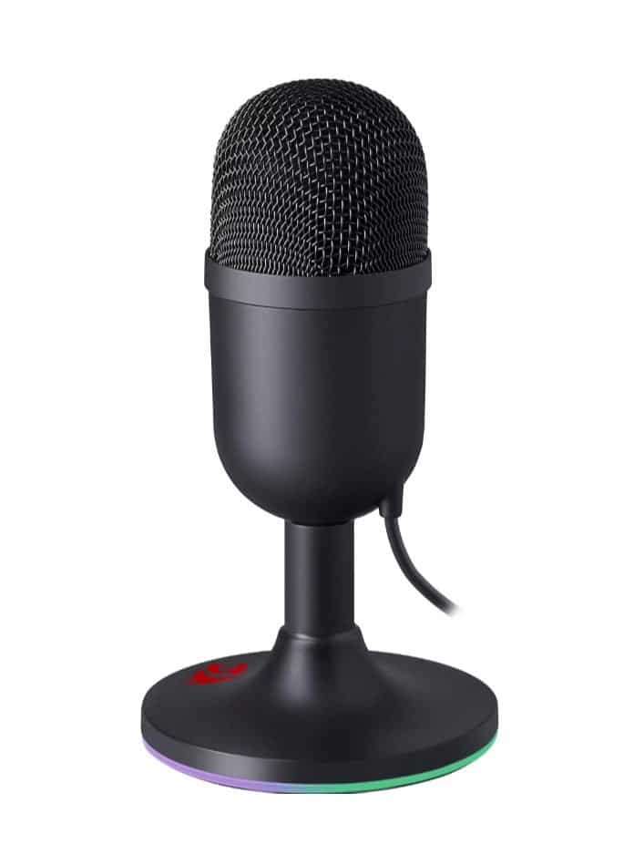 Redragon Puslar GM303 Streaming Microphone - Black - Side View