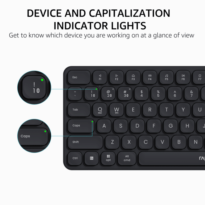 Rapoo E9050L Multi-Device Wireless Keyboard Blade-Series - Package Contents
