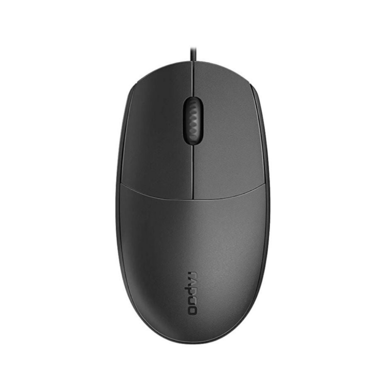 Rapoo N200 USB Wired Mouse Black