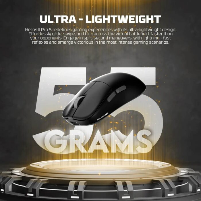 FANTECH HELIOS II XD3V3 4K8K PRO S E-SPORT WIRELESS GAMING MOUSE - 3 CONNECTION MODE BLACK - Package Contents