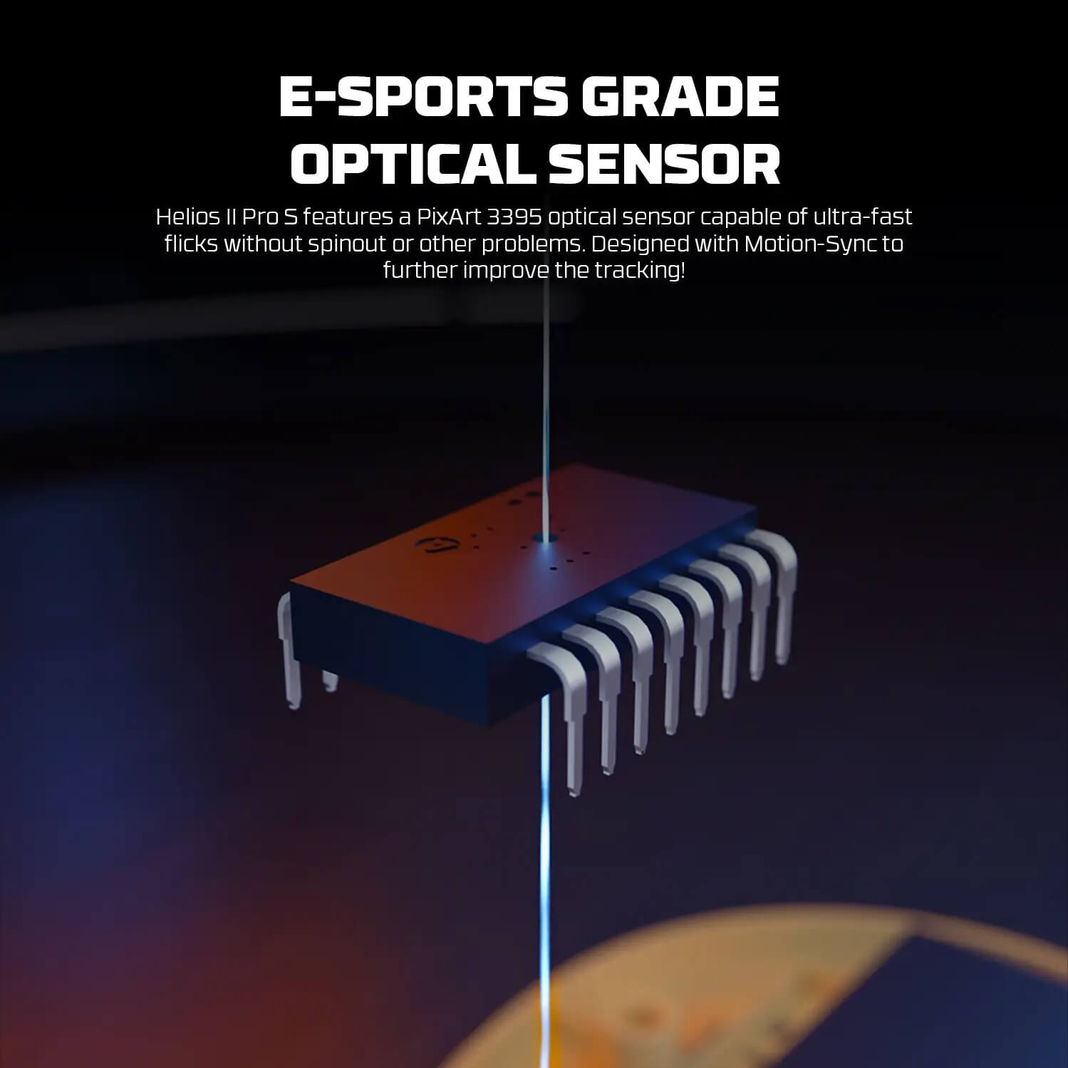 FANTECH HELIOS II XD3V3 4K8K PRO S E-SPORT WIRELESS GAMING MOUSE - 3 CONNECTION MODE WHITE - Image 6