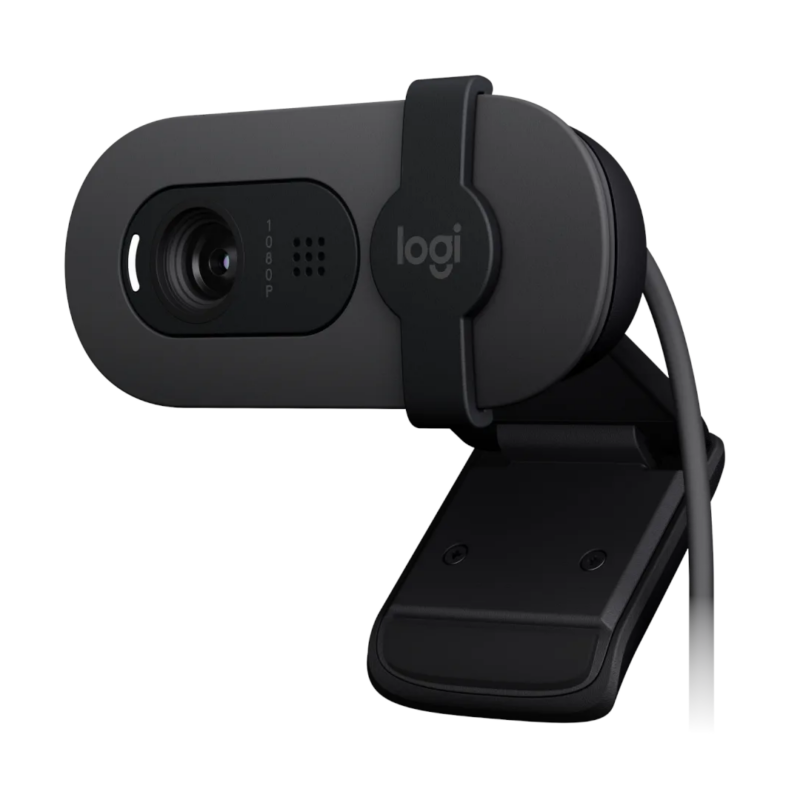 Logitech Brio 100 Full HD 1080p Webcam Made for Meetings and Works for Streaming - GRAPHITE