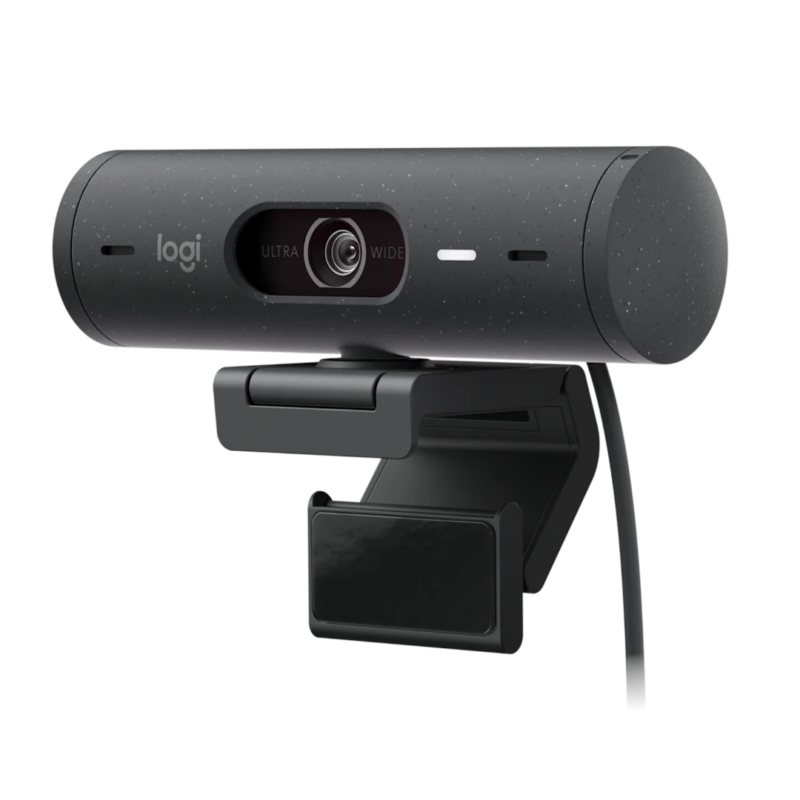 Logitech Brio 500 Full HD Webcam with Auto Light Correction -Graphite