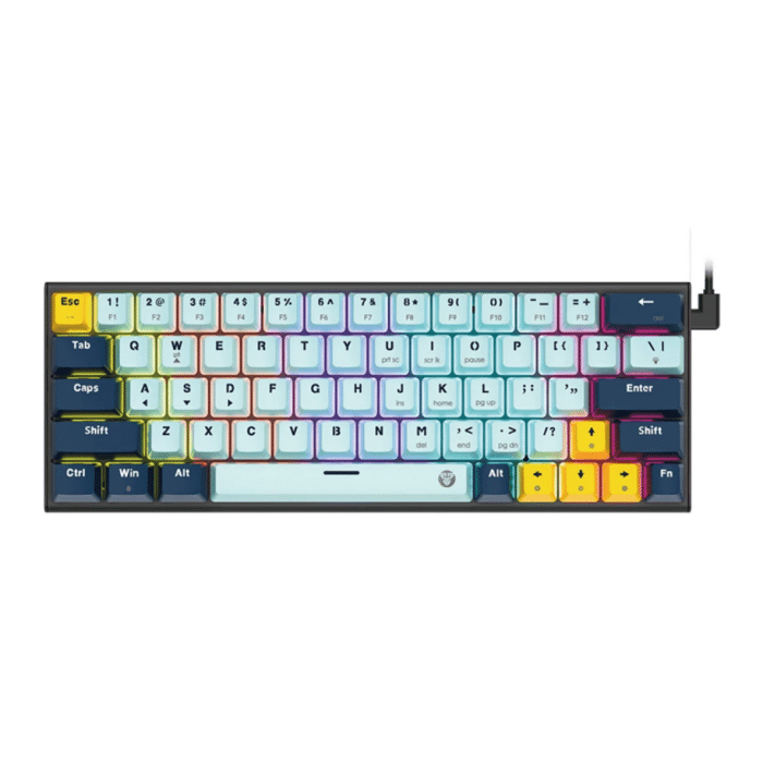 Fantech Mizu Edition MK874V2 Atom 63 mechanical keyboard - 63 Keys | Hot-Swappable | Mizu Edition
