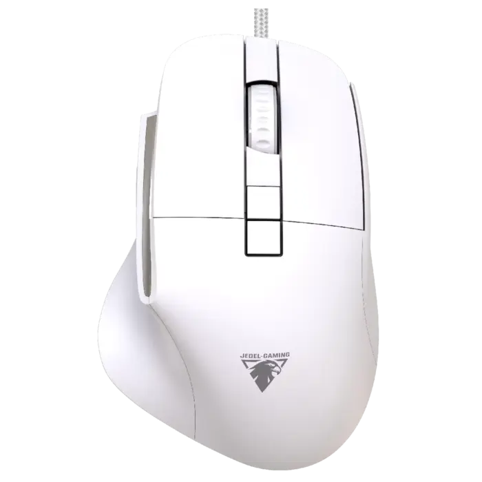 JeDEL CP102 Mouse - Optical Sensor 3600 DPI - 7 Buttons Braided cable - Silent clicks