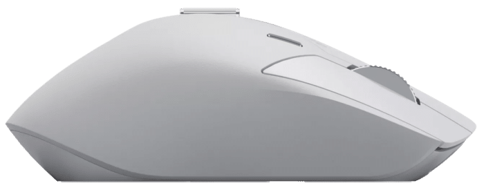 Rapoo MT760L Multi-mode Wireless Optical Mouse - white Ergonomic Design - Detail View
