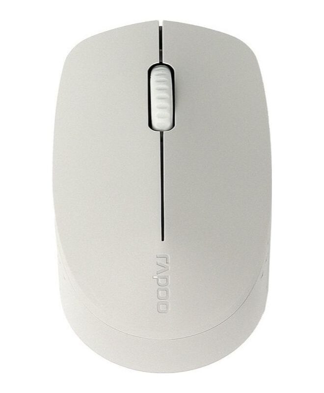 Rapoo M100 Ultra Silent Wireless Mouse with Bluetooth Multi-Device Connectivity Upto 3 Devices (grey)