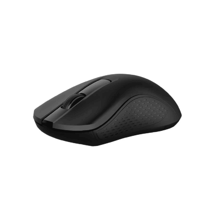 Rapoo B20 Silent Wireless Optical Mouse, 2.4 GHz Wireless Connection, 1200 DPI Sensor Black - Back View