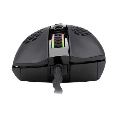 Redragon M808 Storm Lightweight RGB Gaming Mouse, 85g Ultralight Honeycomb Shell - Back View