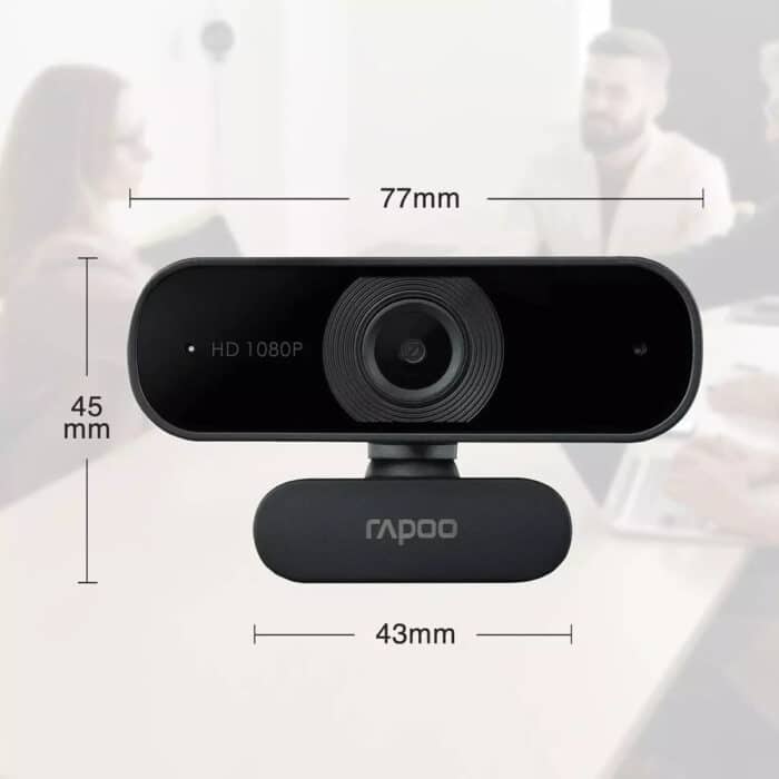 Rapoo C260 Webcam 1080P – Built-in Microphone - Side View