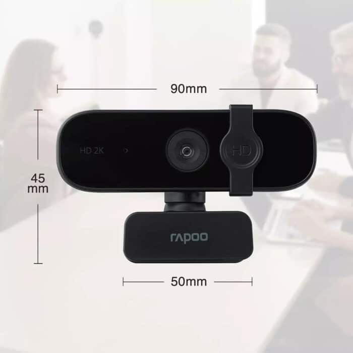 Rapoo C280 Webcam 1440P 2K – Built-in Microphone - Side View