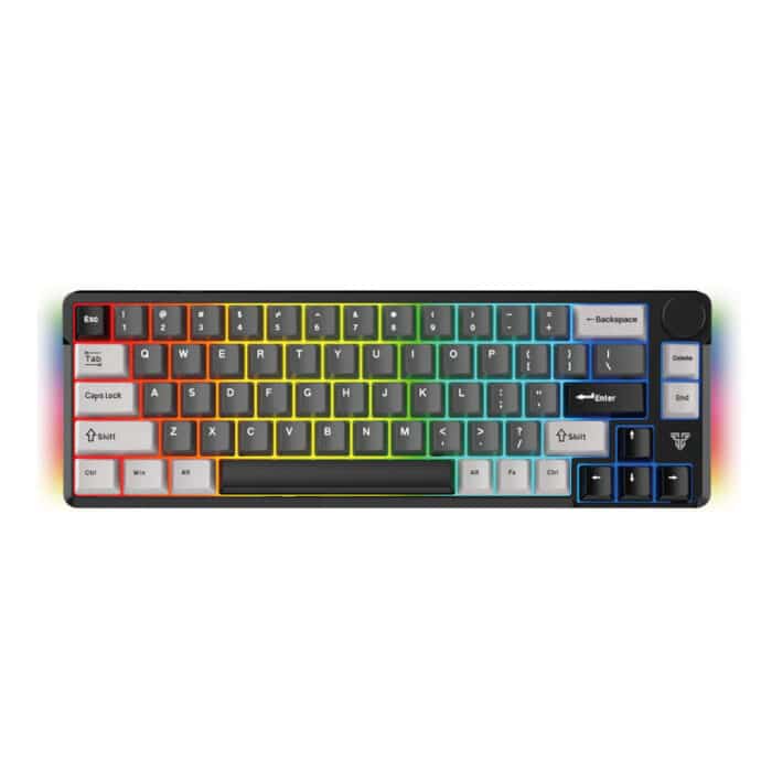 Fantech MK919 ATOM PRO66 mechanical keyboard grey - Tri-Mode | Hot-Swappable | RGB | Grey