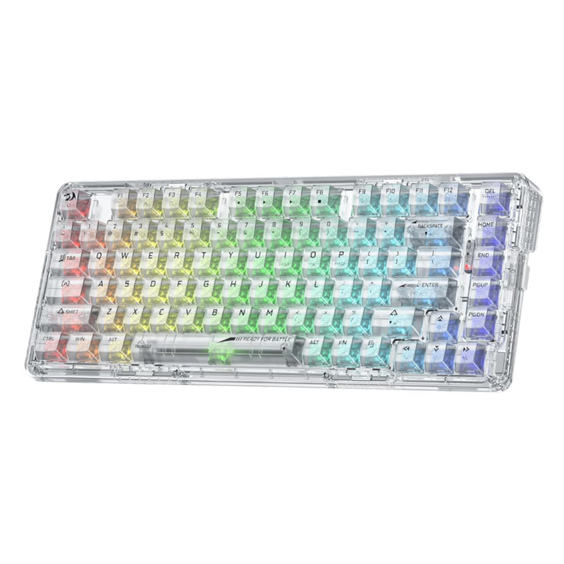 Redragon K649 PRO 78% Wireless Gasket RGB Gaming Keyboard, 3-Modes
