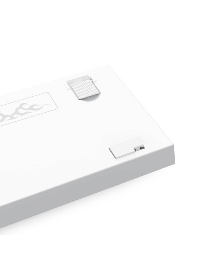 Redragon K617-RGB Fizz White Bule compact 60 mechanical keyboard RGB with red switches - عربي/eng - Side View