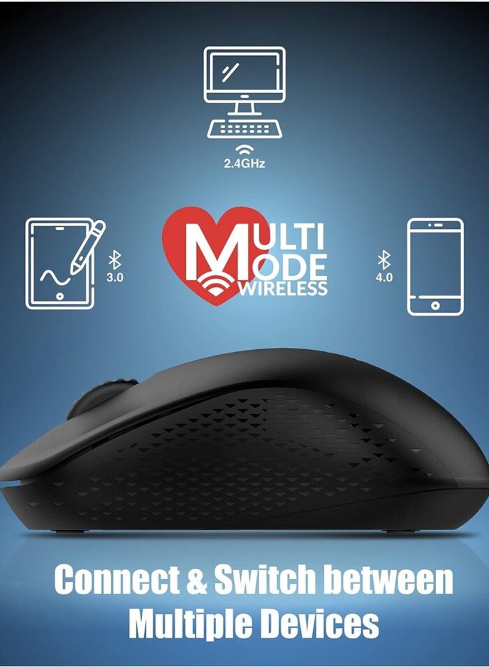 Rapoo 1620 Wireless USB Optical Mouse Black - Package Contents