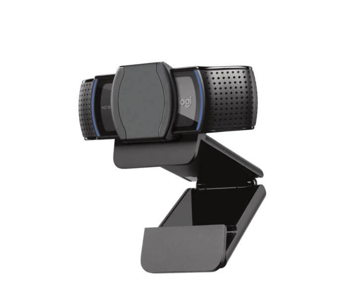 Logitech C920S HD Pro Webcam with Privacy Shutter - Widescreen Video Calling and Recording, 1080p Streaming Camera - Side View