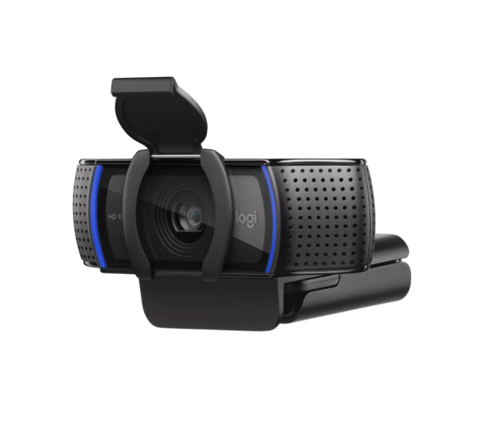Logitech C920 HD Pro Webcam Full HD 1080p video calling with stereo audio - Back View