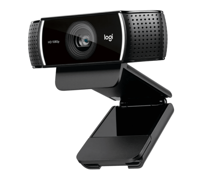 Logitech C922 PRO HD STREAM WEBCAM offers 1080p/30fps, 720p/60fps resolution, 3 MP autofocus camera, stereo mic, 78° field of view, 1.2x digital zoom, and is compatible with Windows, macOS, ChromeOS via USB-A