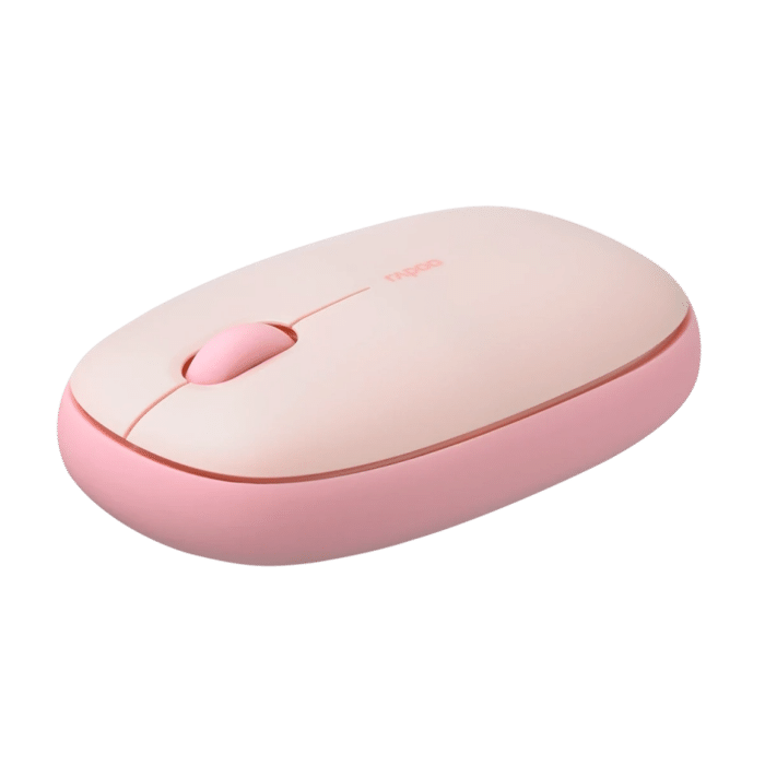 RAPOO M650 Bluetooth Multi-Device Silent Mouse, Dual Mode Bluetooth + 2.4G Wireless Mouse, 9 Months Battery Life, Switch up to 3 Devices, 2-Year Warranty - PINK - Detail View