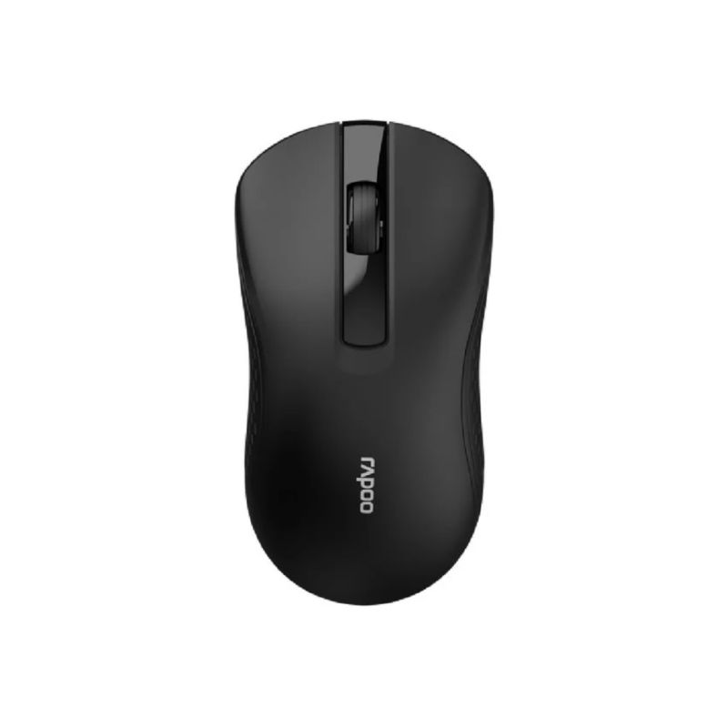 Rapoo B20 Silent Wireless Optical Mouse, 2.4 GHz Wireless Connection, 1200 DPI Sensor Black