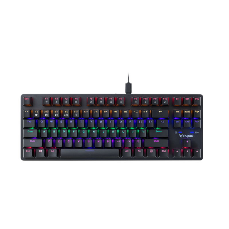 Rapoo V500Pro 87 Mechanical Gaming Keyboard - Black