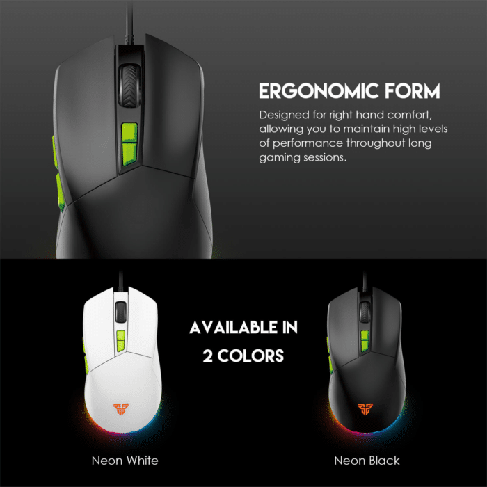 FANTECH PHANTOM II VX6 GAMING MOUSE - BLACK - Package Contents