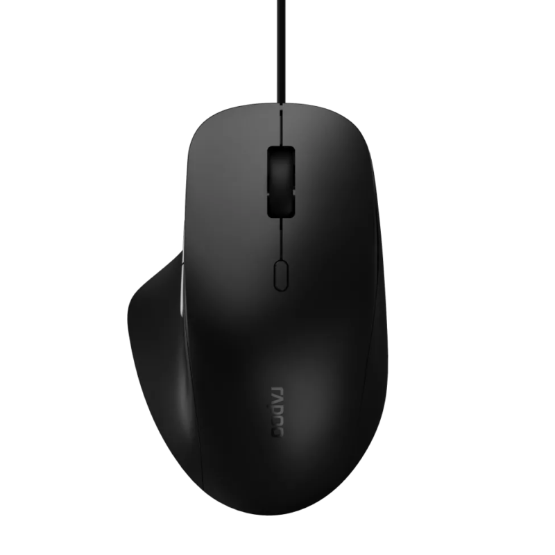 RAPOO N500 Wired Optical Mouse -Black