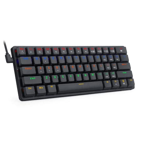 Redragon K615P-KBS Elise Pro RGB Mechanical Keyboard Wireless Bluetooth Tri-Mode Ultra-Thin Low Profile Blue Switch - عربي/eng - View 7