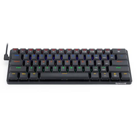 Redragon K615P-KBS Elise Pro RGB Mechanical Keyboard Wireless Bluetooth Tri-Mode Ultra-Thin Low Profile Blue Switch - عربي/eng - View 8