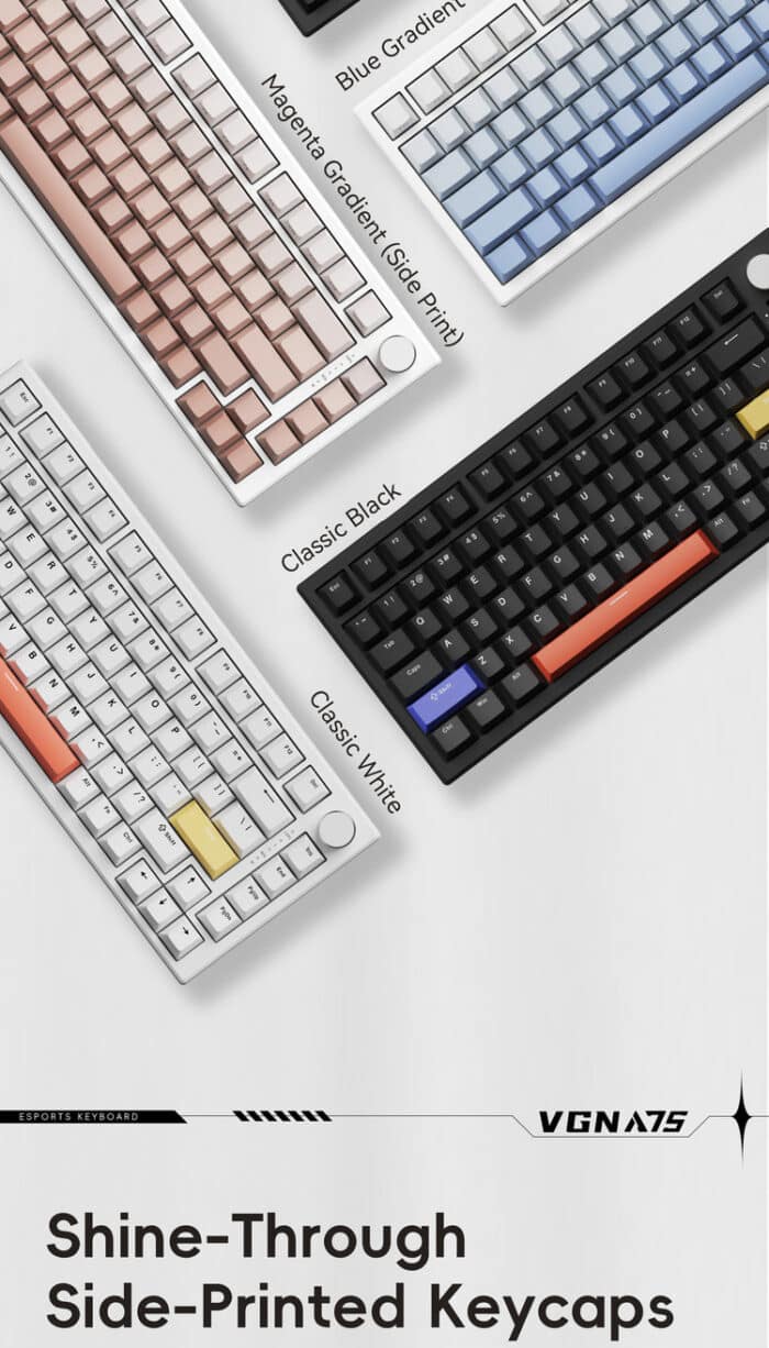 VGN A75 eSports Hall Effect Gasket-Mount Keyboard Magnetic KEYBOARD - View 8