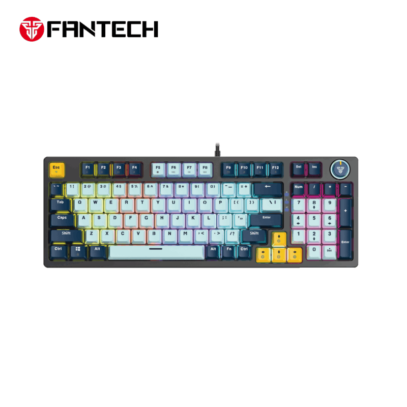 FANTECH ATOM 96 MK890V2 NABRD sky blue MECHANICAL KEYBOARD Eng/عربي