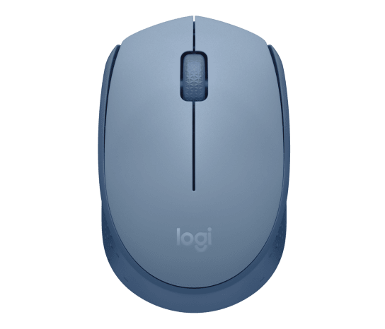 Logitech M171 Blue Grey – 2.4 GHz Wireless Optical Mouse, 1000 DPI, Ambidextrous, 12‑Month Battery