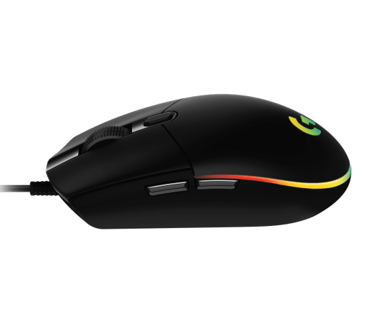 logitech g102 LIGHTSYNC Black – Wired RGB Gaming Mouse, 6 Programmable Buttons, 200–8,000 DPI, 85 g - Detail View