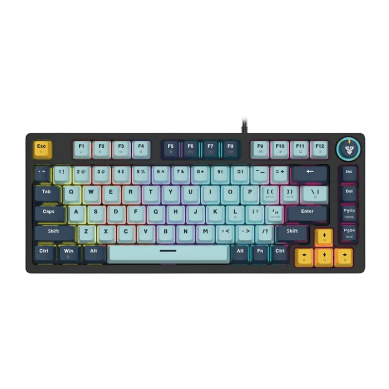 Fantech Mizu Series ATOM81 MK875V2 75% Mechanical Gaming Keyboard Sky Blue | ATOM81 MK875V2 - عربي/eng