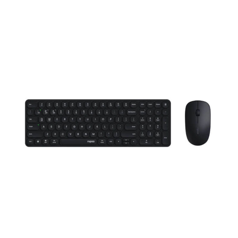 Rapoo 9320M Multi-Mode Wireless Keyboard and Mouse Combo BLACK eng/عربي