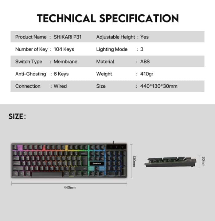 Fantech GamFantech Gaming Hero Bundle – P31ing Hero Bundle – P31 - View 11