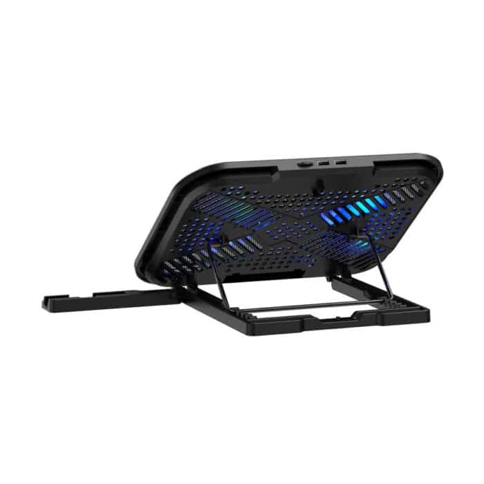 Rapoo CF200 Black 14 Inch Laptop Cooler with Phone Holder - Back View