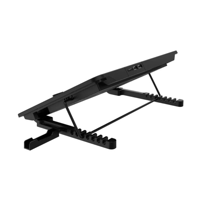 Rapoo CF300 Black 17 Inch Laptop Cooler with Phone Holder - Detail View
