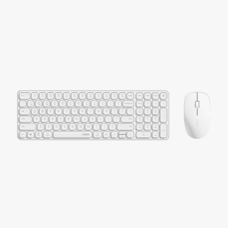 Rapoo 9320M Multi-Mode Wireless Keyboard and Mouse Combo WHITE