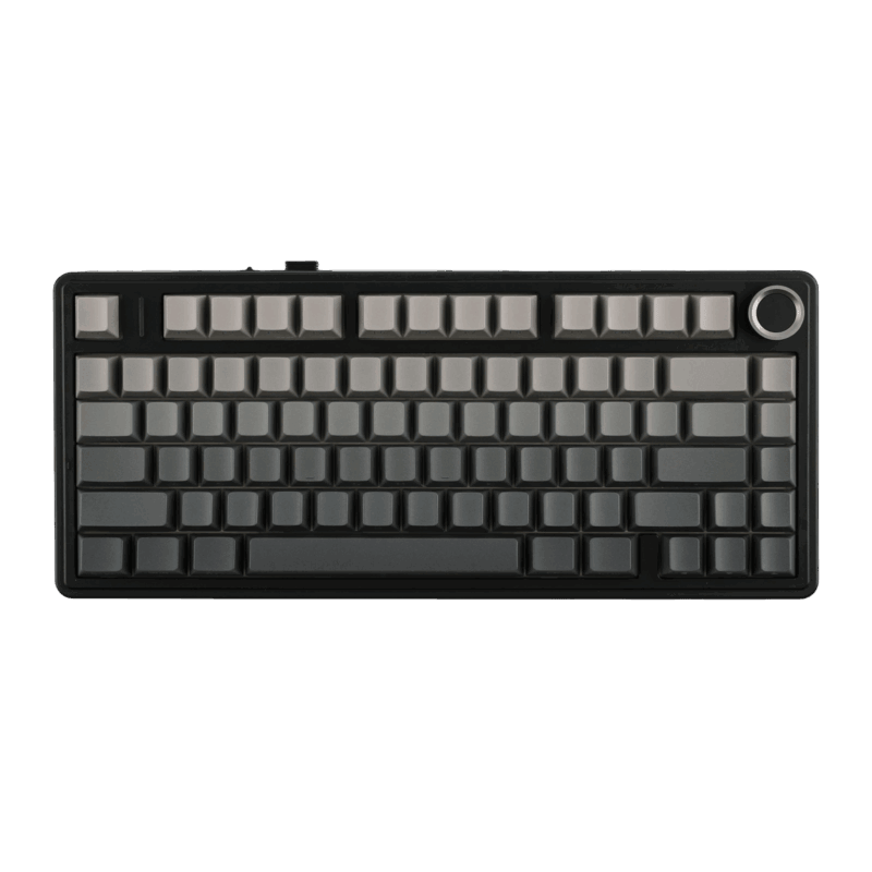 AULA F75 pro Mechanical Keyboard Gaming, 2.4 GHz/Type-C/BT5.0 Wireless Gaming Keyboard 75 Percent, Side Engraved, Structure of Seal, Hot Swappable Wireless Keyboard RGB (Grey with Colour Gradient)